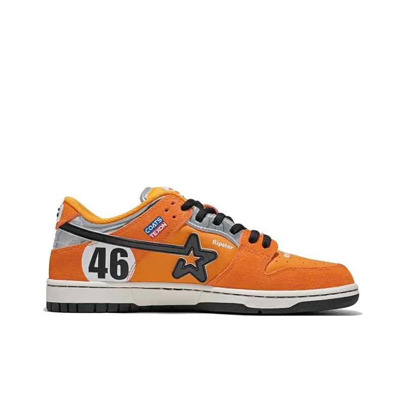 RIPSTAR SKBD SC Slip-Resistant Cushioning Low-Top Skateboard Shoes Unisex Gulf Orange-1