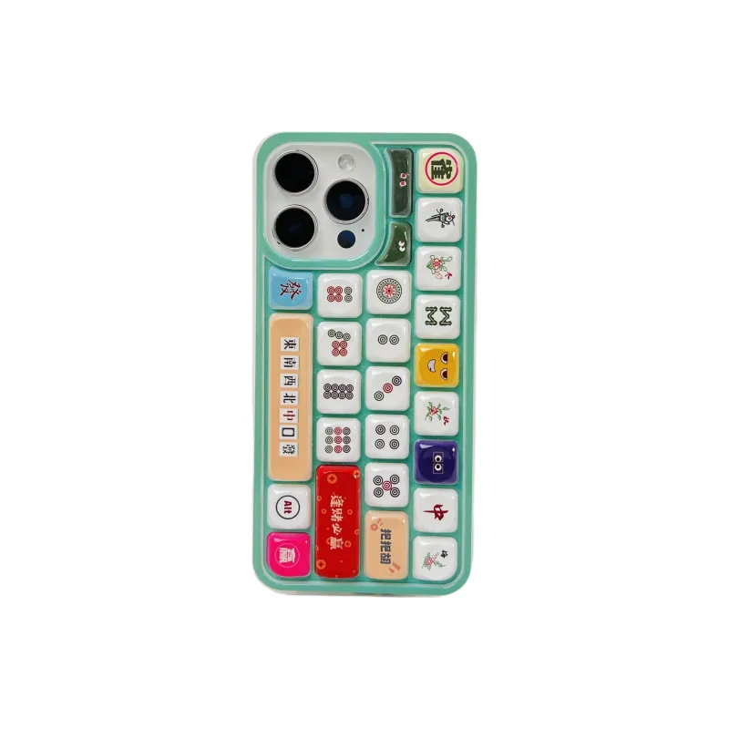Wei Xin TPU Material Winning In Every Bet Keyboard Phone Cases Compatible With IPhone 16/15 Pro Max/Apple 13/14 Pro/Max-1
