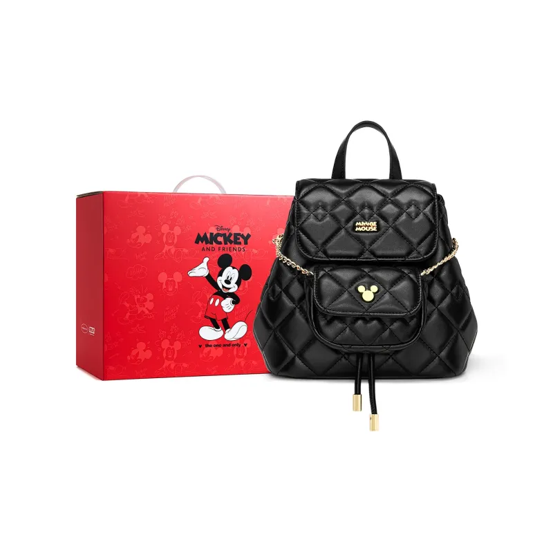 MESUCA Disney, Collaboration Disney Collection PU Backpack Regular Women's Black/White/Denim Blue-0