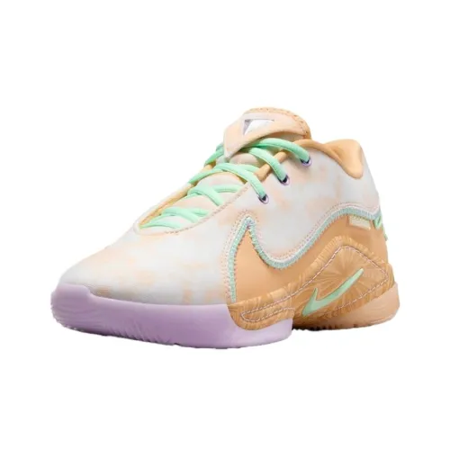 MONOPOLY x Nike LeBron 22 Anti Slip Wear Resistant Low Top Basketball Shoes Unisex White Orange