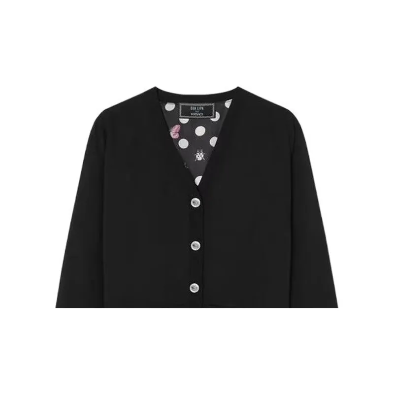 VERSACE X Dua Lipa Butterflies Medusa Contrast panel Cardigan-4