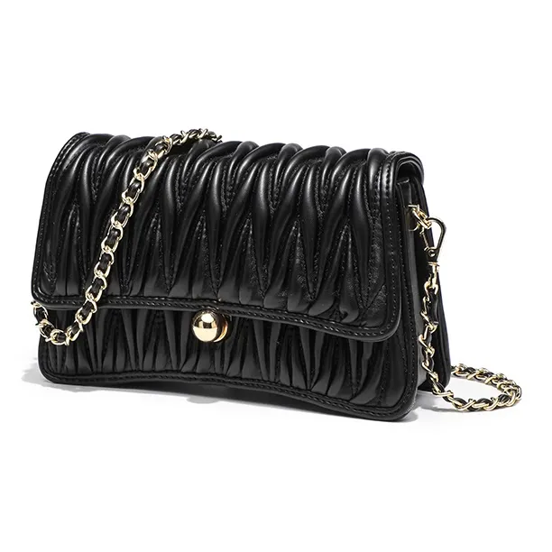 Vigno Synthetic Leather Shoulder Bag Women's Crystal Pink/Ecru/Silver/Black-18