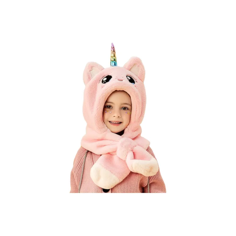 MOREMERRY Polyester Hoods & Plush Hats Kids'-2