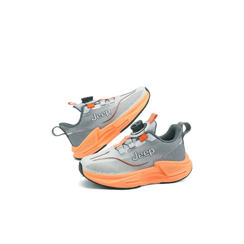 Jeep Wear-Resistant Slip-Resistant Cushioning Breathable Kids' Running Shoes Sunset Orange Kids'-6