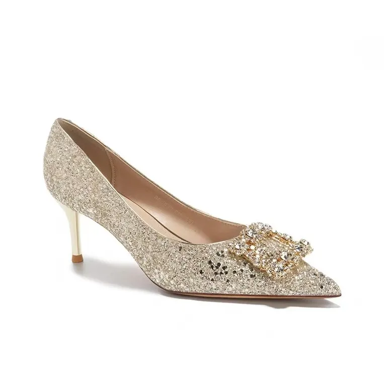 QITUMAUL Slim Heel High Heels Women's-1