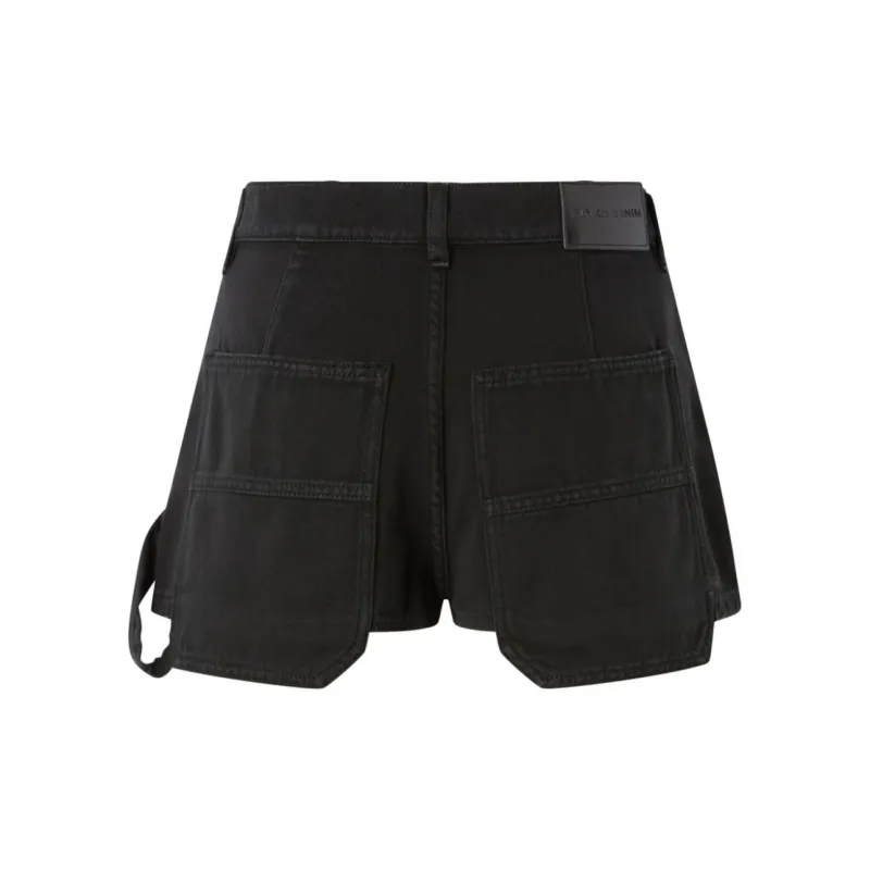 PINKO Logo Patch Denim Shorts-1