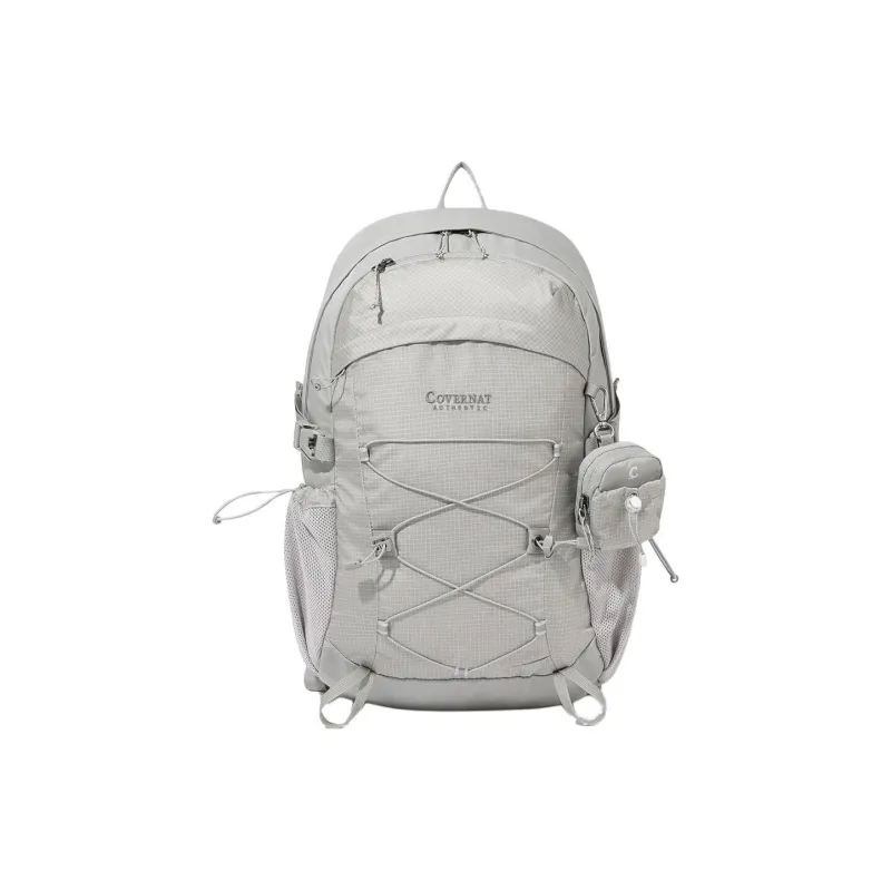 COVERNAT Nylon Backpack Unisex Light Gray-0
