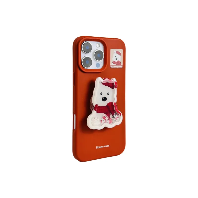 Wei Xin TPU Material Dog Rabbit Rocking Stand Phone Cases Compatible With IPhone 16/15 Pro Max/Apple 13/14 Pro/Max-1