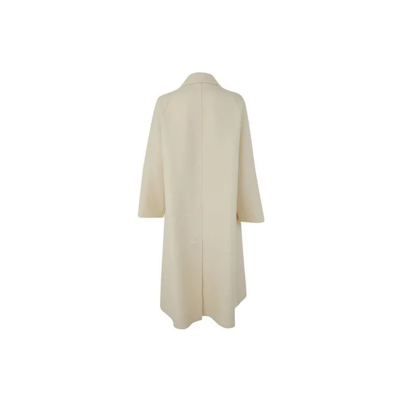HARRIS WHARF LONDON Balmacaan Boiled wool Coat-1