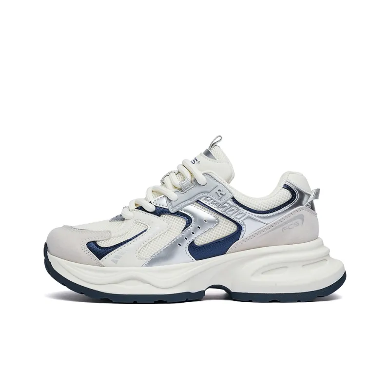 Fawn Miri Chunky Sneakers Women's Low Top White/Gray-5
