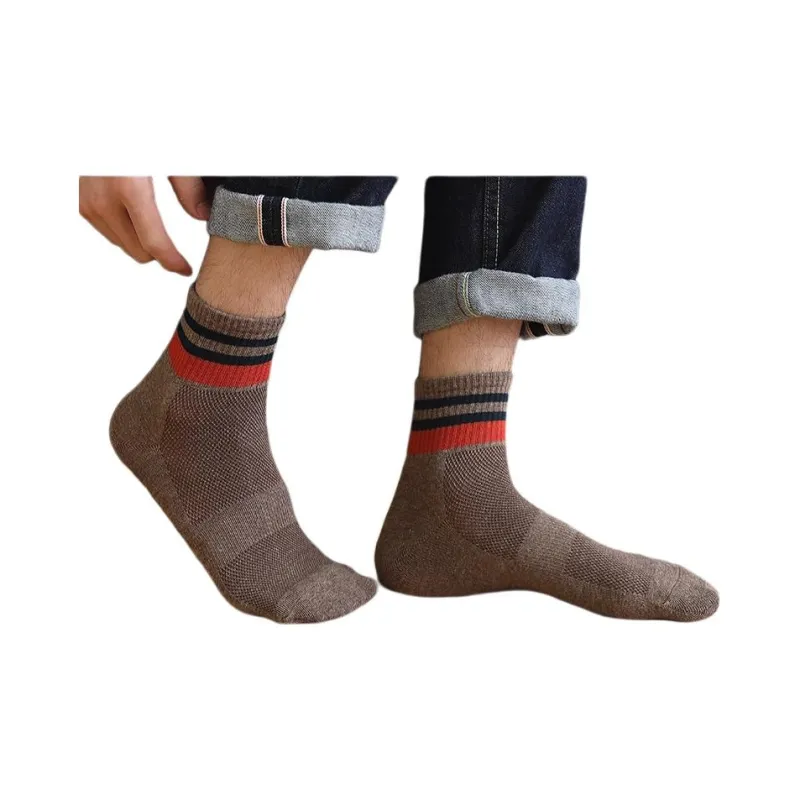 MIIOW Mid Calf Socks Men's 5 Pack-8