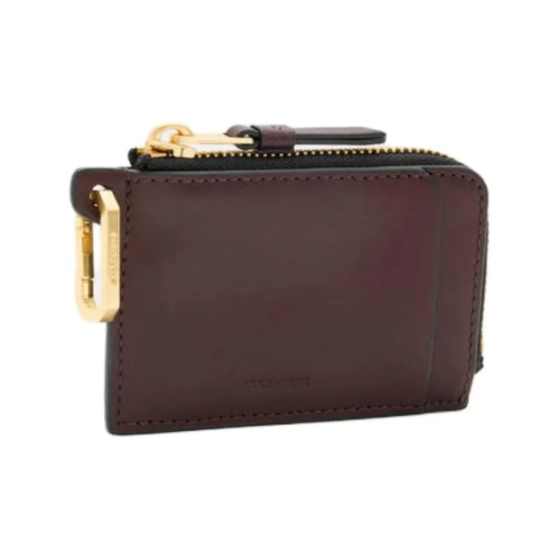 ALLSAINTS Cow Leather Wallet Women's Chocolate-1