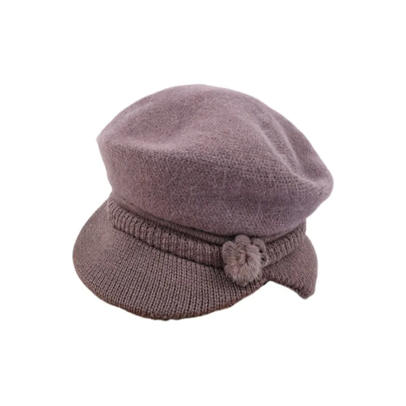 Top Melon Viscose Beanies Women's-0
