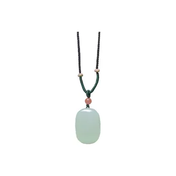 Ingenuity Hetian Jade Necklaces Pale Greenish White Jade Unisex