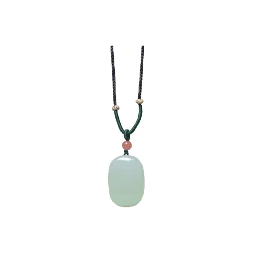 Ingenuity Hetian Jade Necklaces Pale Greenish White Jade Unisex
