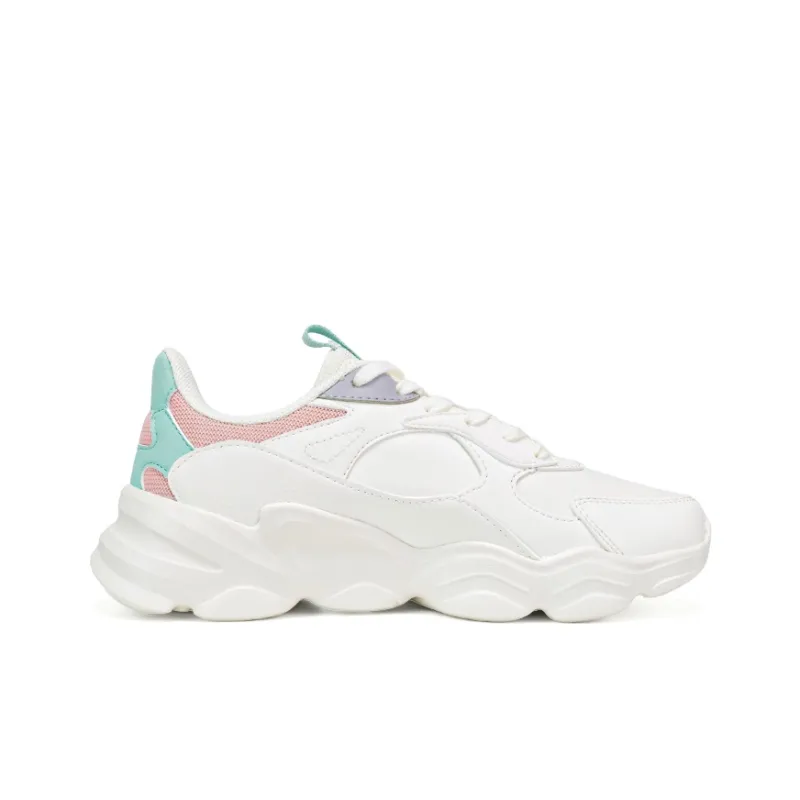 361° Wear Resistant Running Shoes Women's White Purple-1