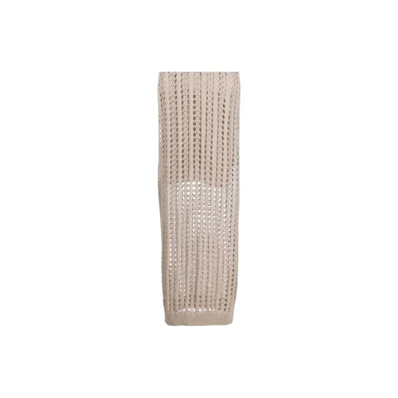 Brunello Cucinelli Sleeveless Dresses Women's Brown-5