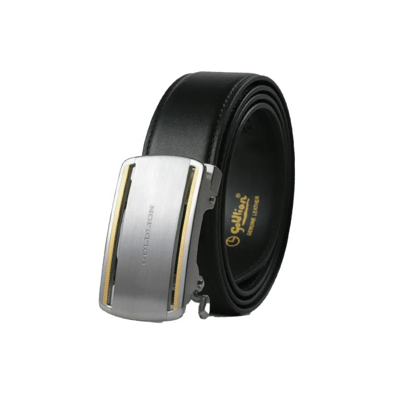 GOLDLION Top Grain Cow Leather Belts Men's Width 3.5cm-13