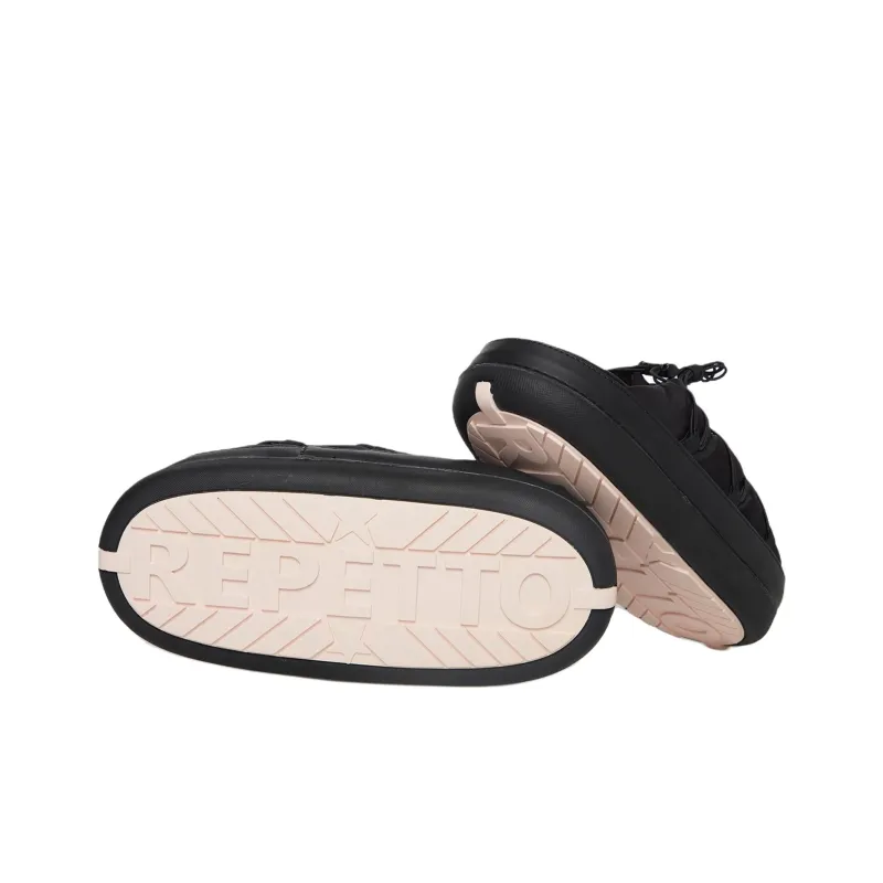Repetto Wrap-toe Slippers Women's Black-3