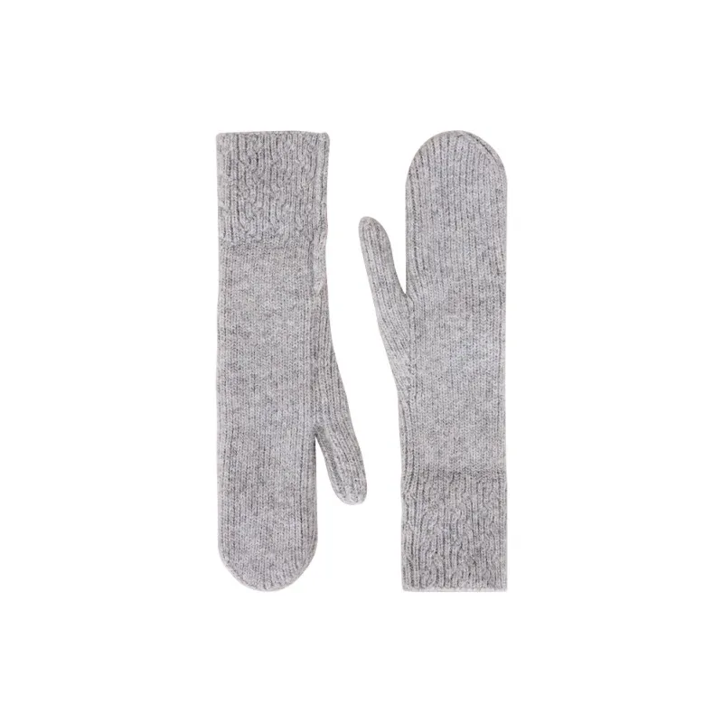 TUCANO Rabbit Fur Cotton Knit Gloves Unisex-7