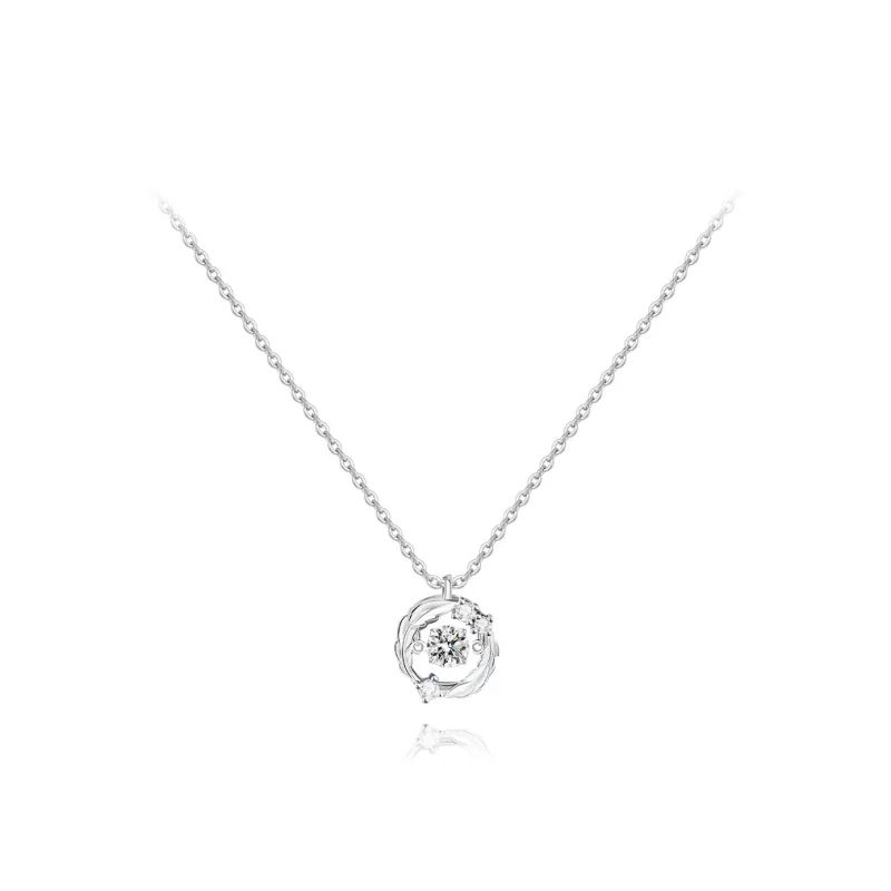 KUMET Zircon Necklaces Women's Couple's Birthday Anniversary Gift-0