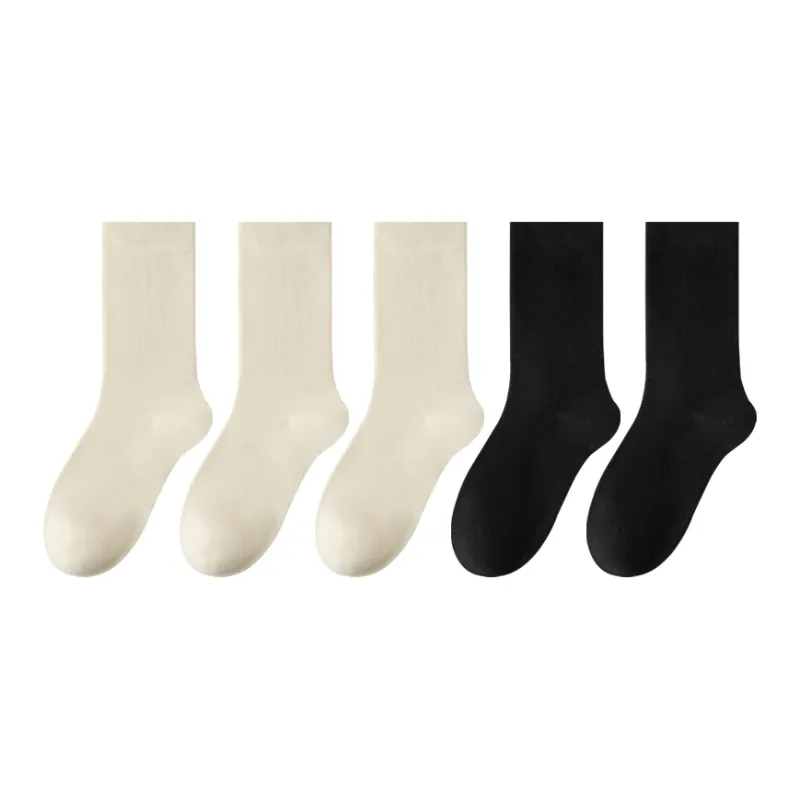 MADALLO Mid Calf Socks Women's 5 Pack-3