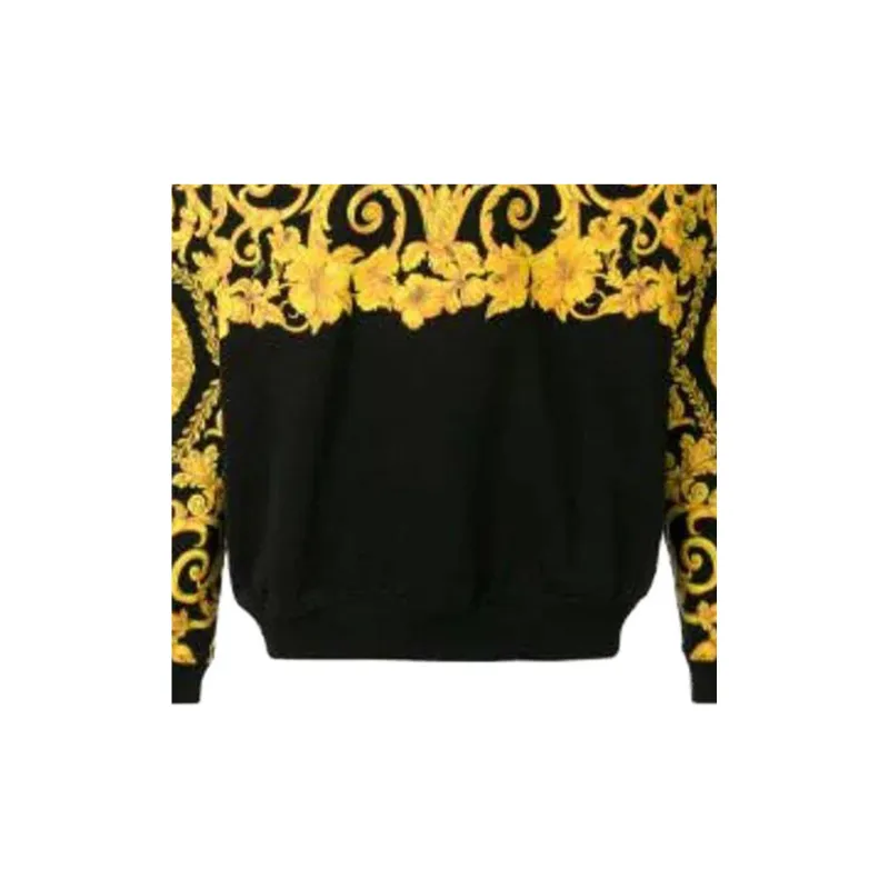 VERSACE Sweatshirts Men Yellow Black-2