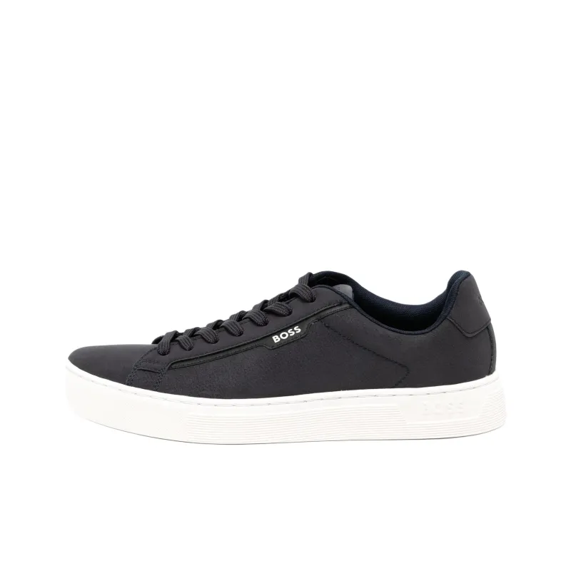 HUGO BOSS Rhys Tenn Low Top Skateboard Shoes Men's Dark Blue-0