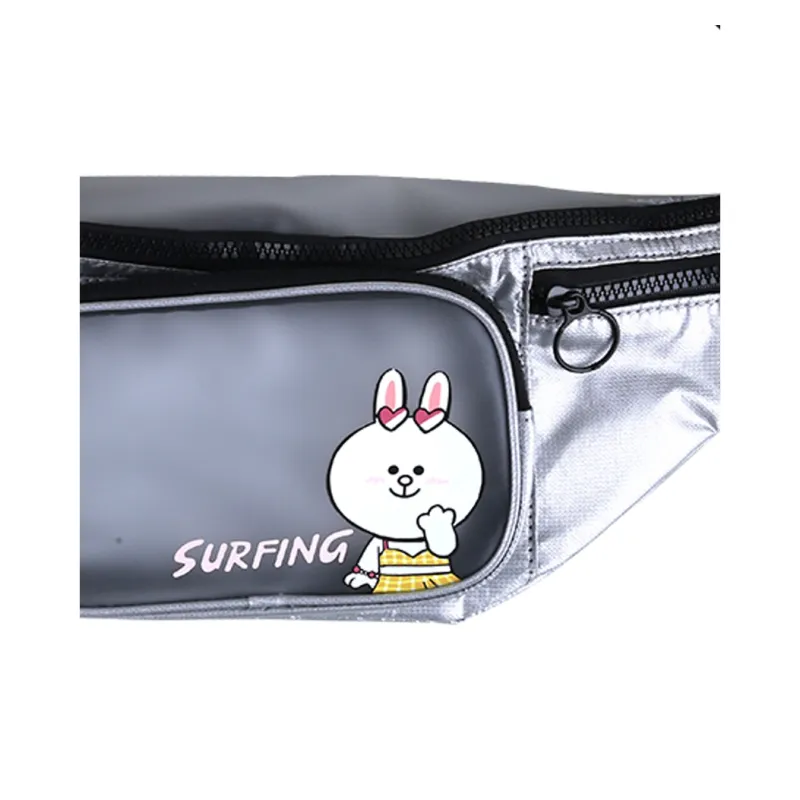 LiNing Polyurethane Fanny Pack Regular Unisex Silver-3