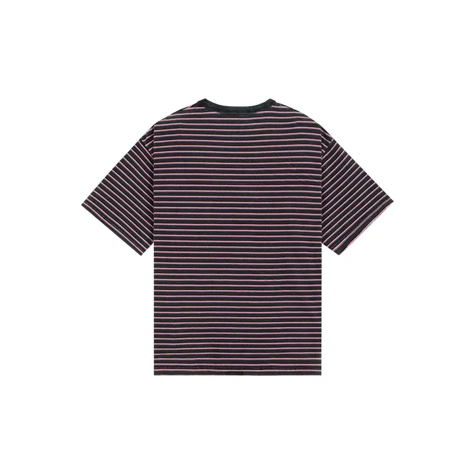 WE11DONE Logo Striped T shirt-1