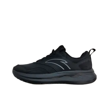 Anta Shock Absorbers With Slip Resistant And Abrasion Resistant Properties Low Top Casual Running Shoes Men's Black