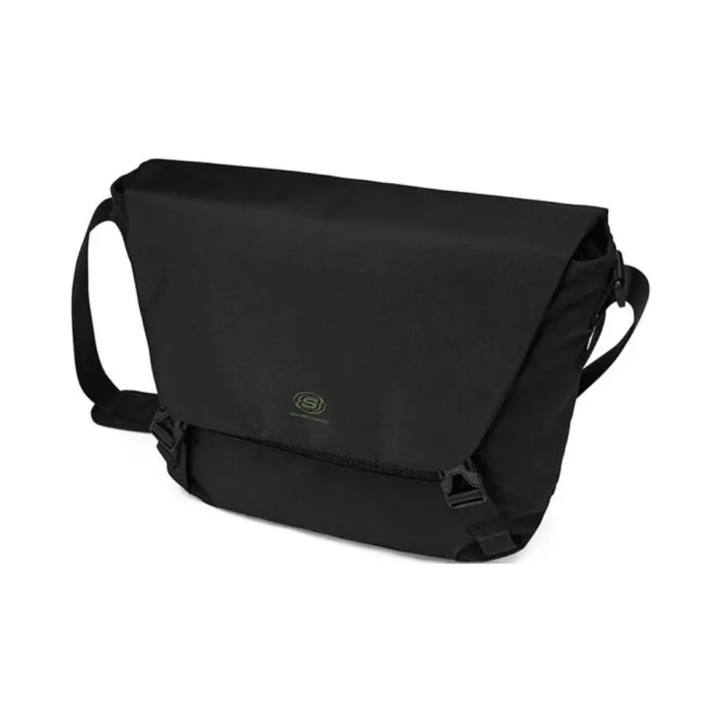 Skechers Fabric Messenger Bag, Shoulder Bag, Crossbody Bag Regular Unisex Carbon Black-2