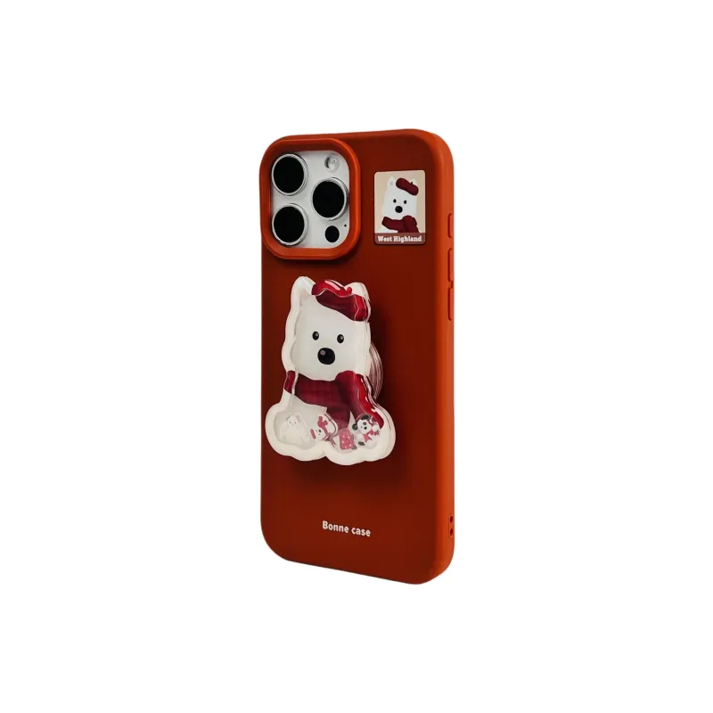 Wei Xin TPU Material Dog Rabbit Rocking Stand Phone Cases Compatible With IPhone 16/15 Pro Max/Apple 13/14 Pro/Max-2