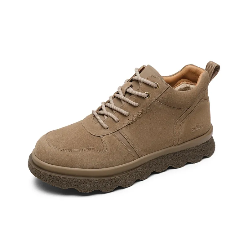 GOLDLION Ankle Boots Men Black/Earth Yellow-4