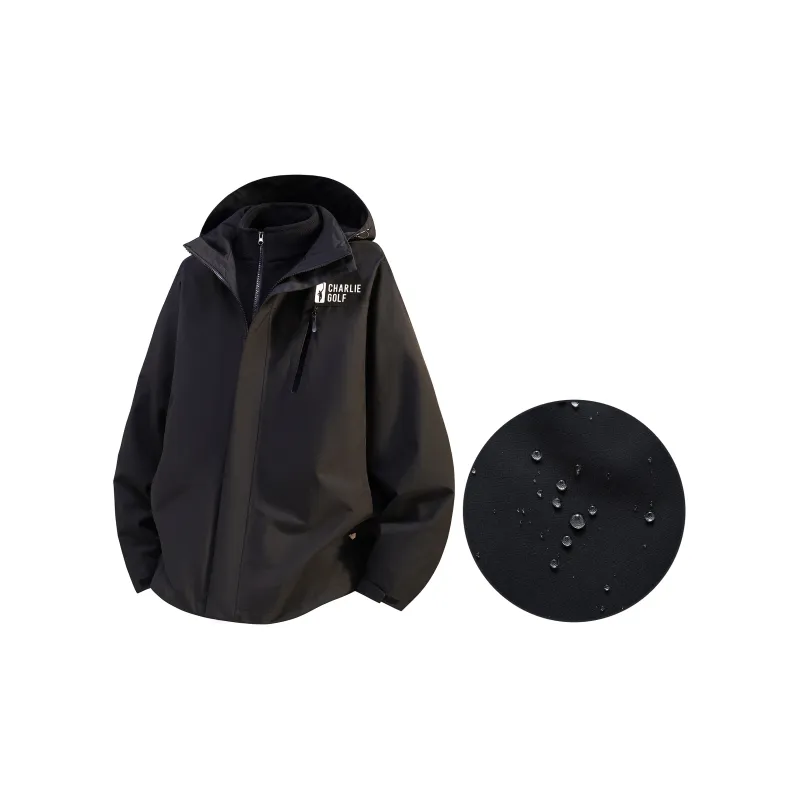 CHARLIE GOLF Water Resistant Windproof Breathable Warm Windbreaker Jacket Unisex-1