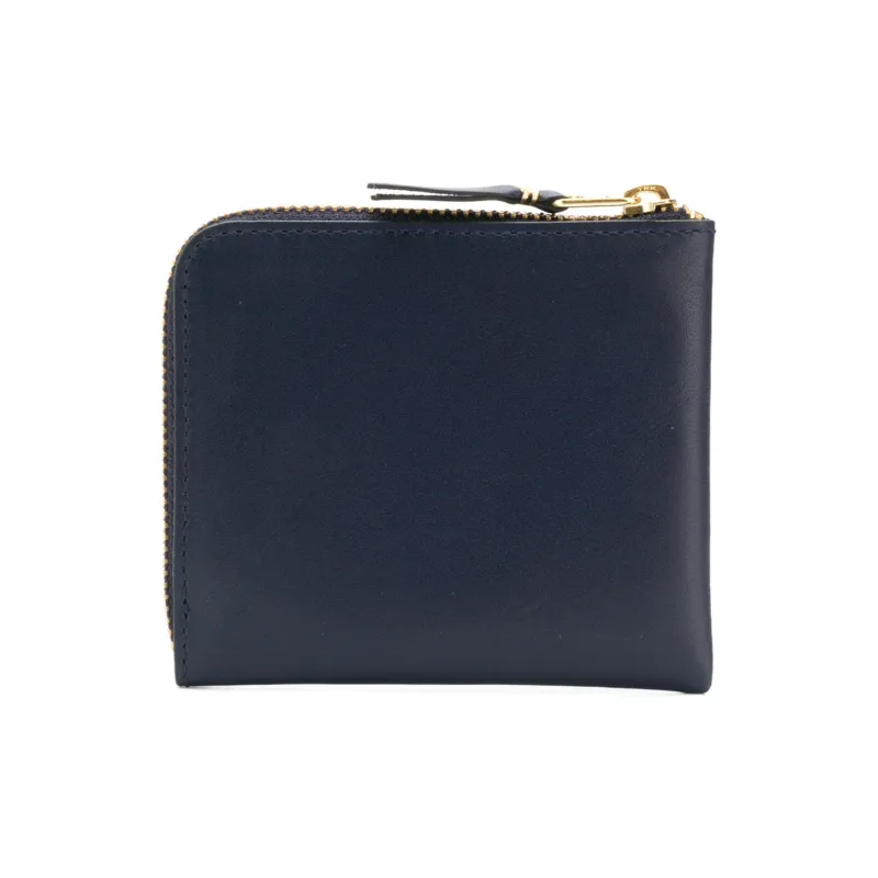 CDG Cow Leather Wallet Regular Unisex Blue-3