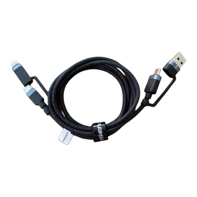 PISEN LT-AP74 A To C C To L High-Density Woven PD Fast Charging Cables-1