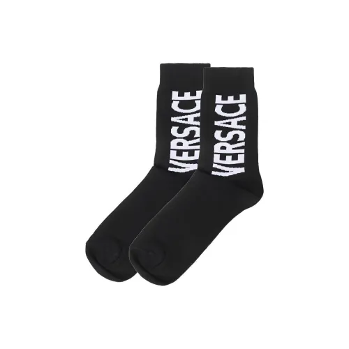 VERSACE Logo Socks 'Black'