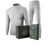 Mock Neck Clothing Sets (Light Heather Gray) Thickened and Fleece-Lined/Windproof Neck Warmer