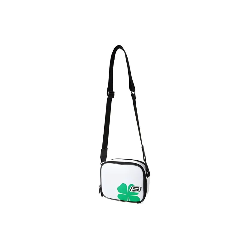 Skechers Fabric Small Square Bag, Crossbody Bag, Shoulder Bag Regular Unisex White-2
