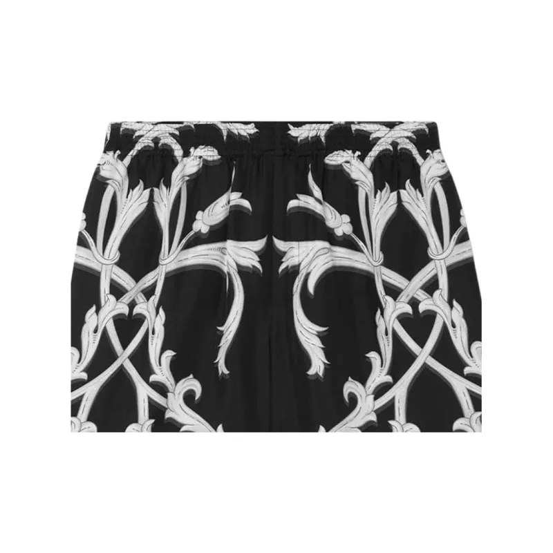 VERSACE Acanthus Leaves Barocco Printed Shorts-4