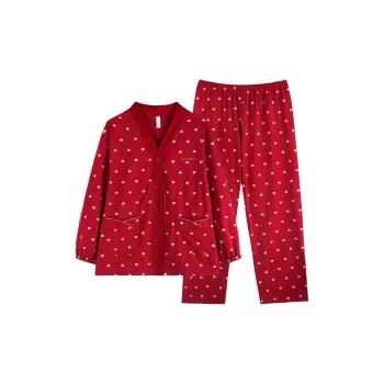 Xuan Liang Pajama Set Women's Maroon