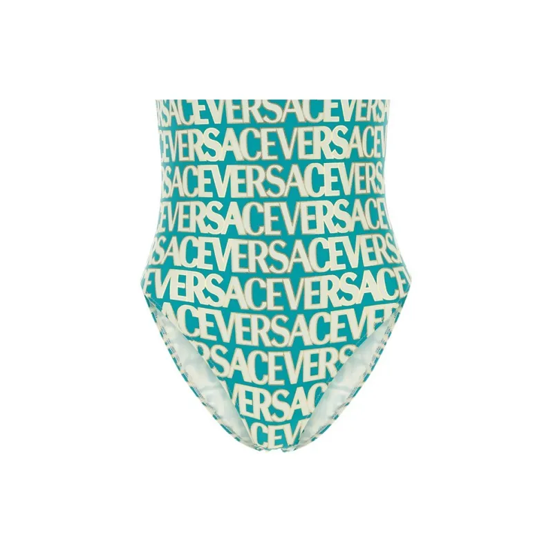 VERSACE Allover Logo-Printed One-Piece Swimsuit-3