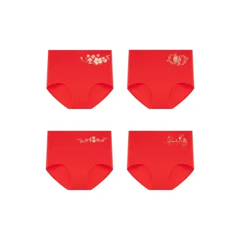 MIIOW Honmei Honmei Series Underpants Women's 4 Pack Red