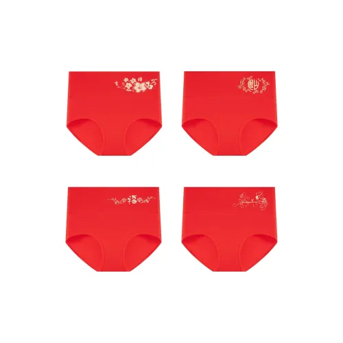 MIIOW Honmei Honmei Series Underpants Women's 4 Pack Red