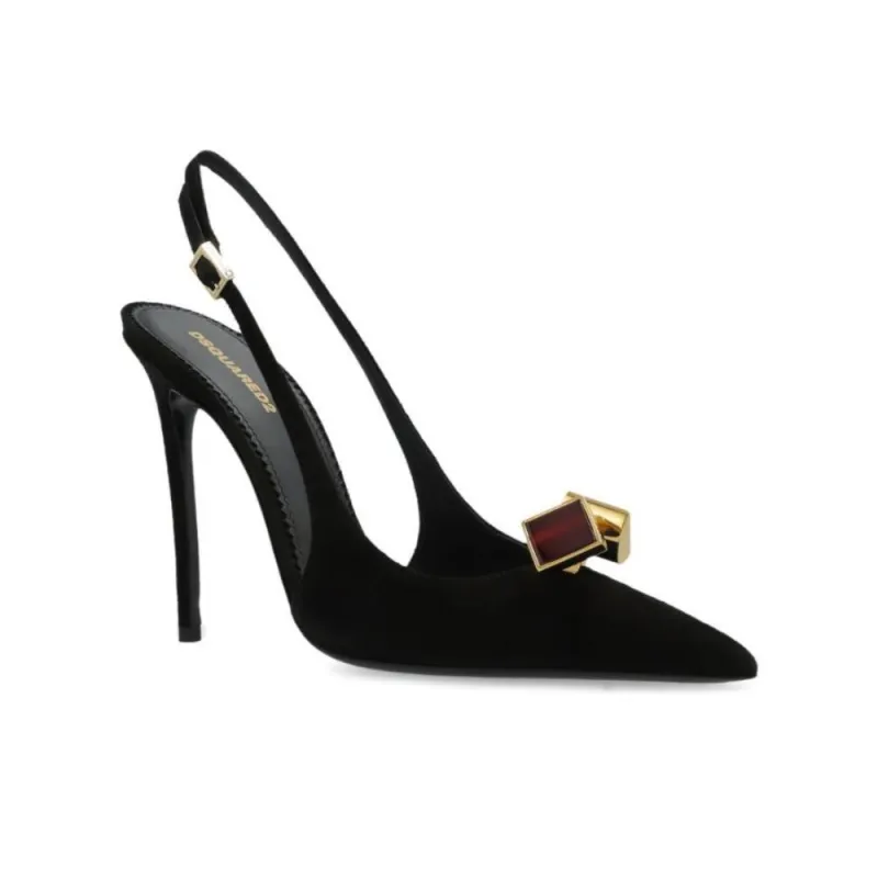 DSQUARED 2 Slim Heel High Heels Women's Black-2