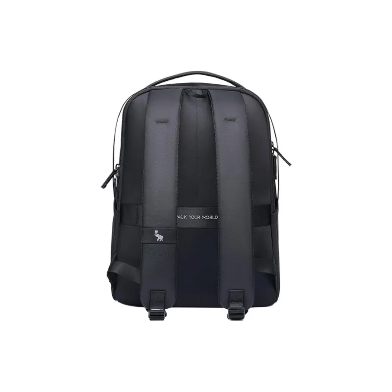 OIWAS Fabric Travel Backpack Laptop Bag Regular Unisex Black/Gray Green-2