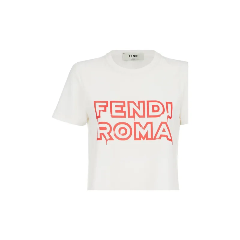 FENDI SS23 Crop Tops Women's White-3