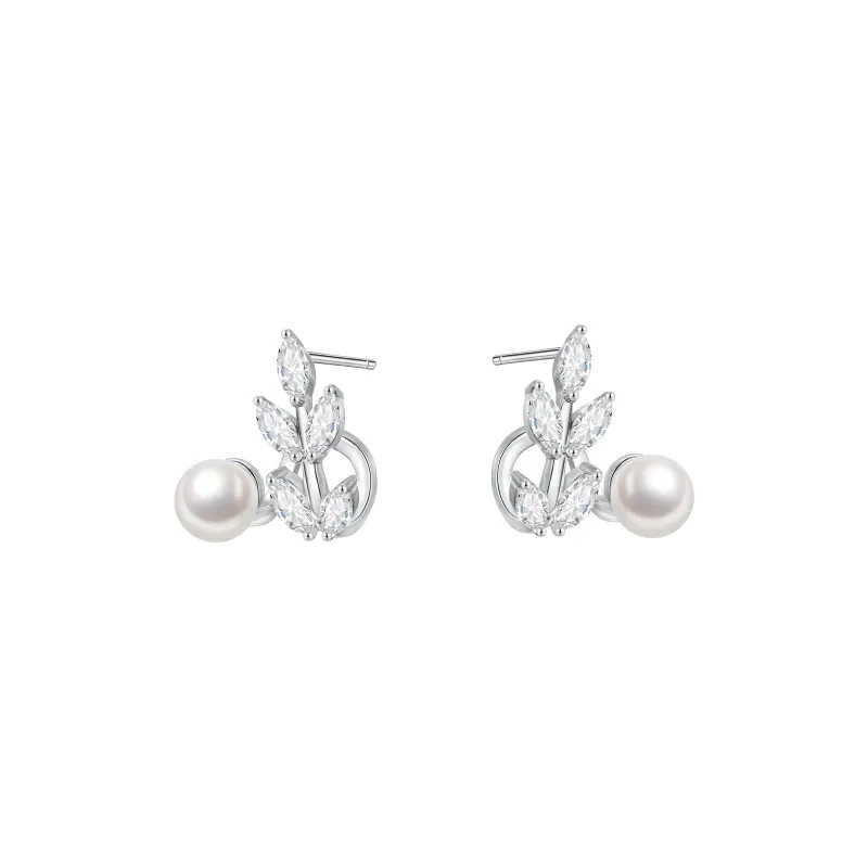 ZEGL S925 Silver Stud Earrings Women's-0