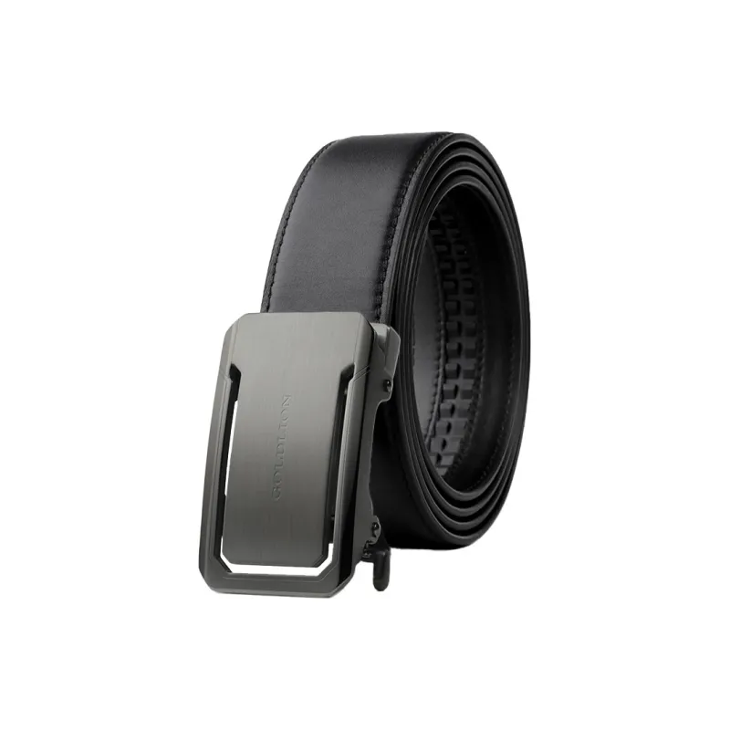 GOLDLION Top Grain Cow Leather Belts Men's Width 3.5cm-28